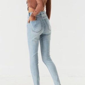 Refuge Miami High Rise Super Skinny Stretch Denim Jeans Light Wash Women's sz 7